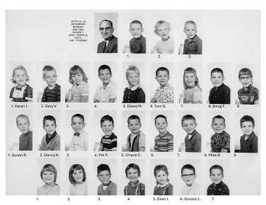 1st Grade Mrs. Rowell with names